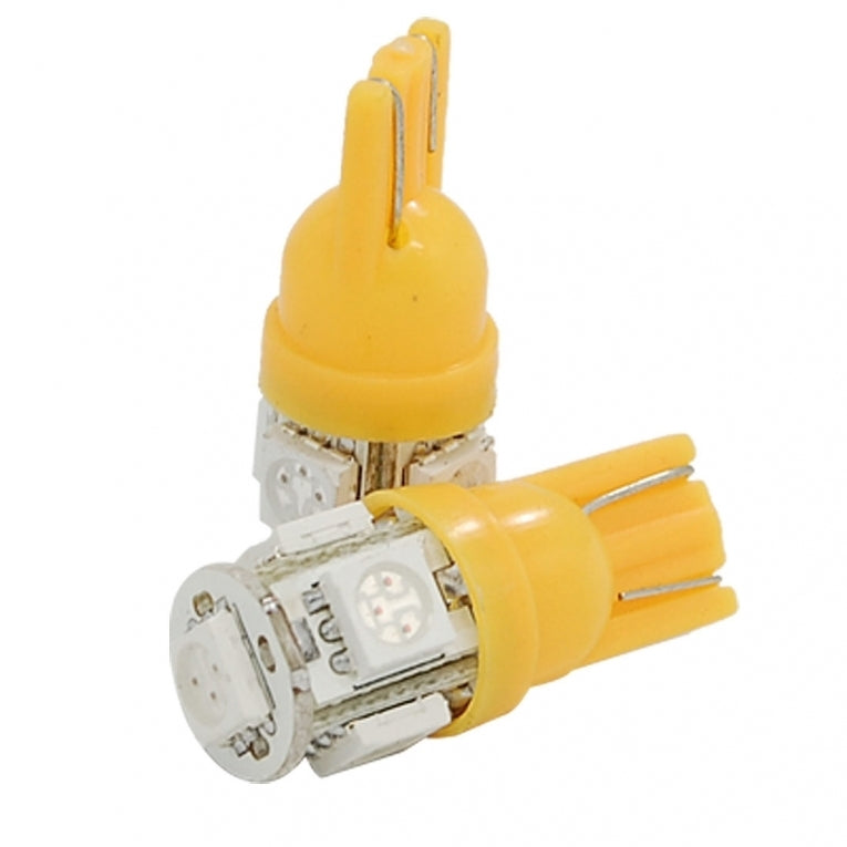 T10 LED 5-SMD ORANJE 5050 - 12V interieur lamp T10 LED 5-SMD ORANJE 5050 - 12V interieur lamp
